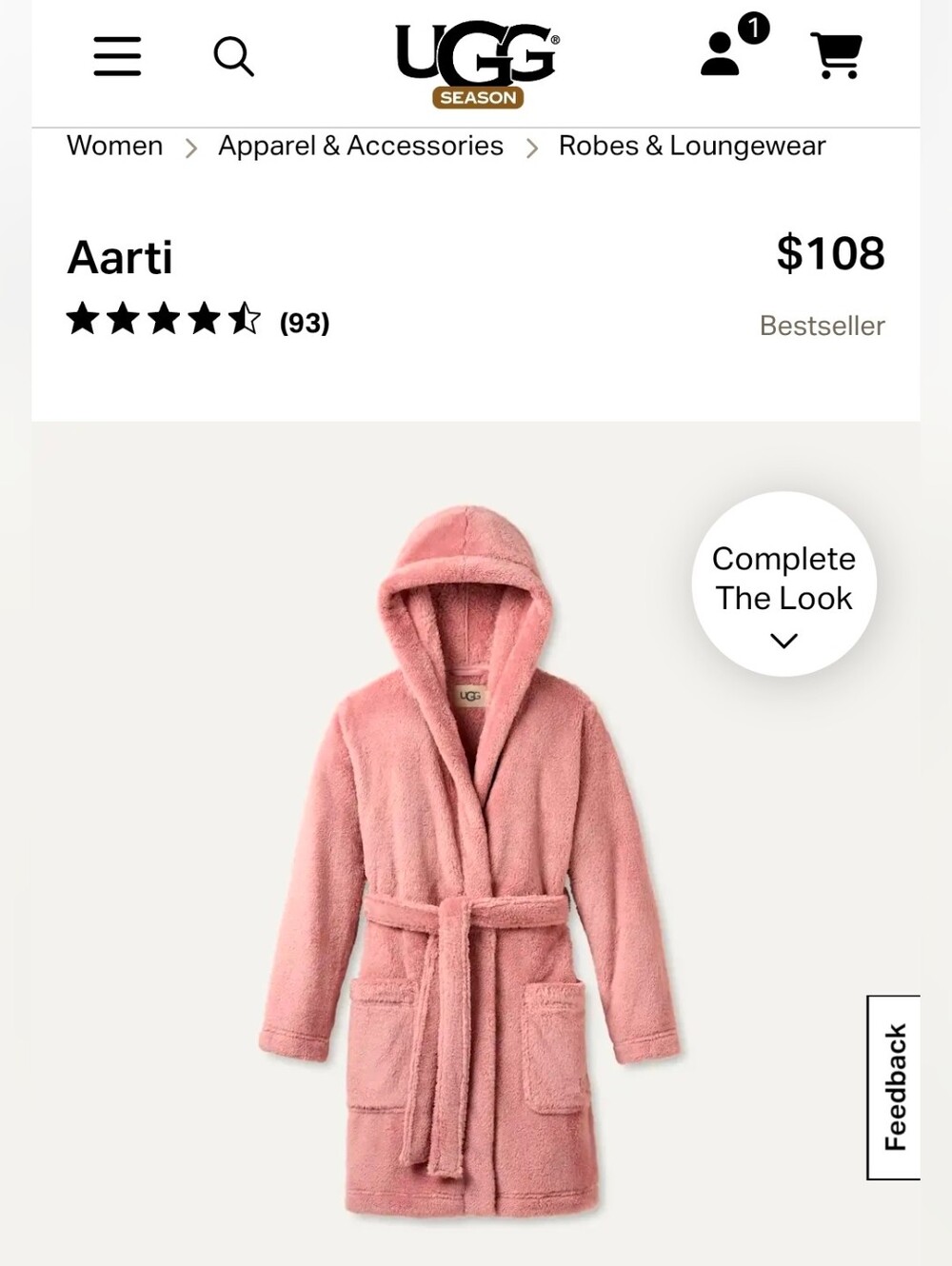 Ugg Aarti Robe